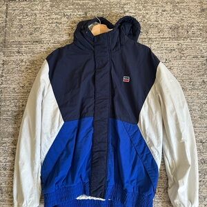 Levi's White and Navy windbreaker Jacket